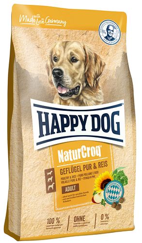 HAPPY DOG NaturCroq Geflügel Pur & Reis Hundetrockenfutter