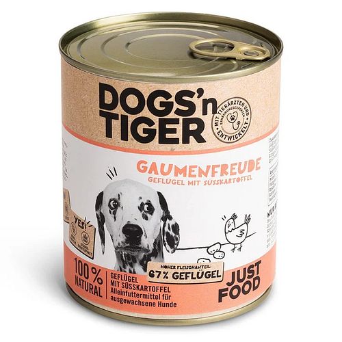 Dogs'n Tiger 800g Dose Hundenassfutter
