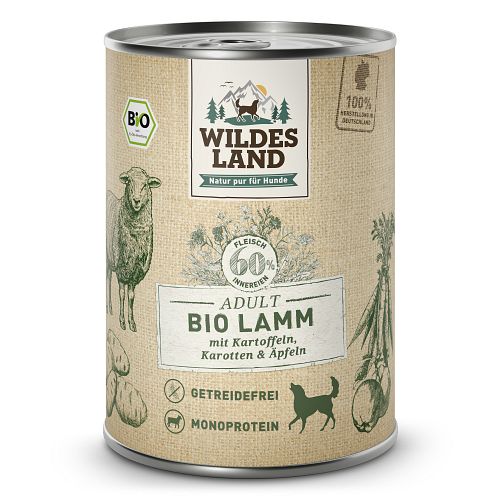 Wildes Land BIO Hundenassfutter 400g