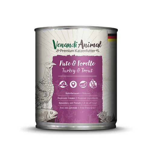 Venandi Animal 800 Gramm Katzennassfutter