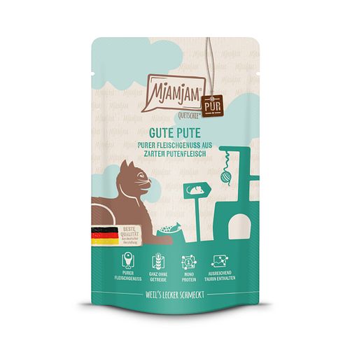 MJAMJAM Quetschies PUR 125g Beutel Katzennassfutter