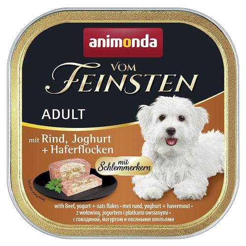 animonda Vom Feinsten Adult mit Schlemmerkern 150g Schale Hundenassfutter