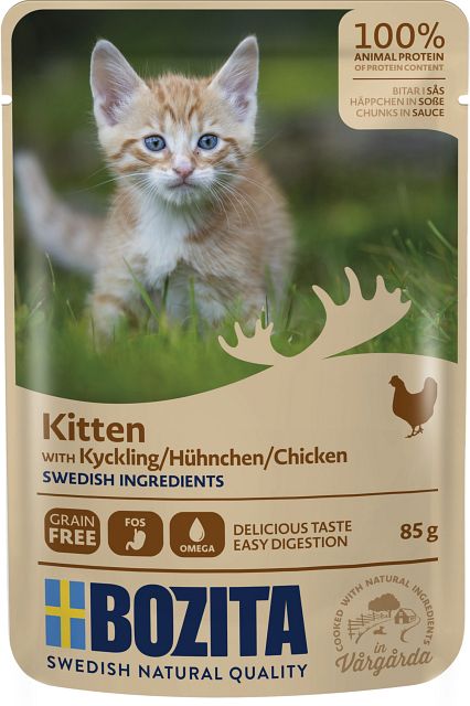 Bozita Kitten Häppchen in Soße 85g KatzennassfutterVorschaubild