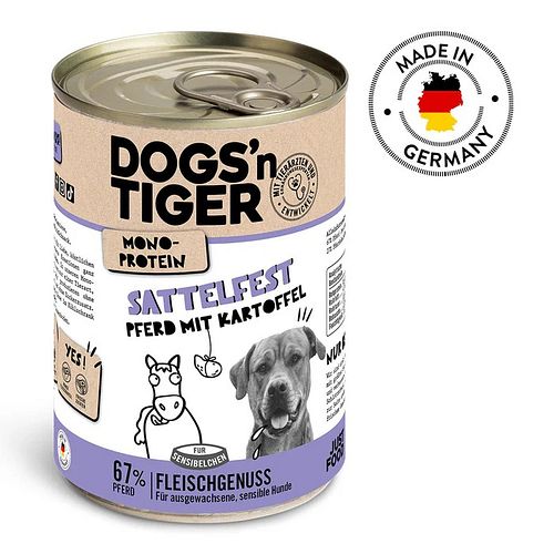 Dogs'n Tiger 400g Dose Hundenassfutter