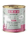Vorschaubild grau Hund 800 Gramm Hundenassfutter
