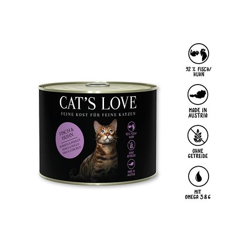 Cat's Love Adult Mix 200g Dose Katzennassfutter