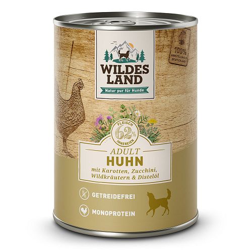 Wildes Land Hundenassfutter 400g