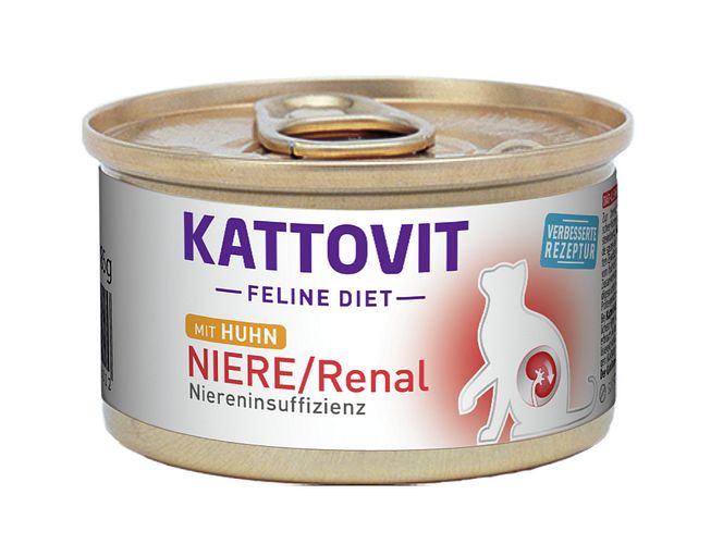 KATTOVIT Feline Diet Niere/Renal 85g Dose Katzennassfutter Diätnahrung