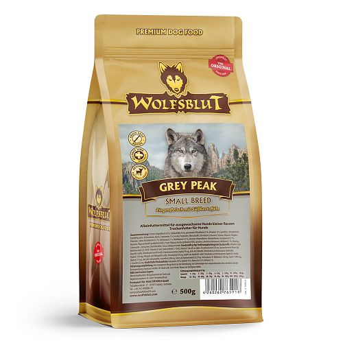 WOLFSBLUT Grey Peak Small Breed Ziegenfleisch mit Süßkartoffel Hundetrockenfutter