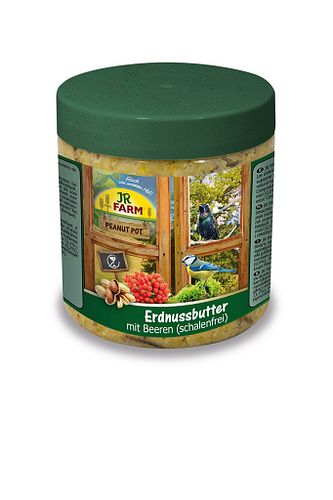 JR FARM Peanut Pot Erdnussbutter 400g Wildvogelfutter zum Nachfüllen