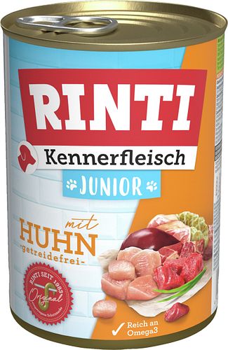 RINTI Kennerfleisch Junior 400g Dose Hundenassfutter