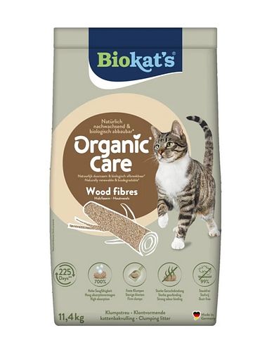 Biokats Organic Care Wood Fibres Premiumkatzenstreu
