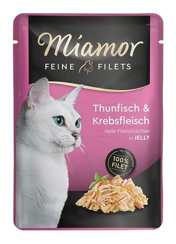 Miamor Feine Filets in Jelly 100g Frischebeutel Katzennassfutter