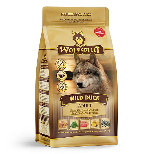 WOLFSBLUT Wild Duck Entenfleisch mit Kartoffeln Hundetrockenfutter