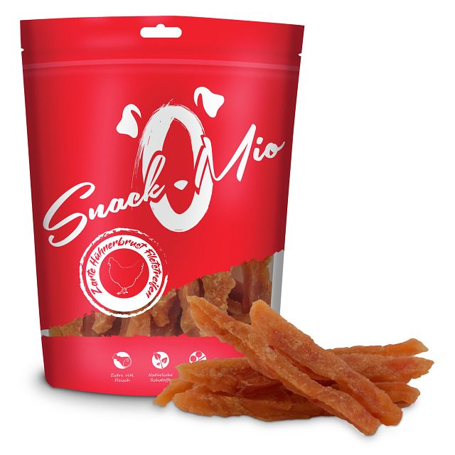 SnackOMio Hühnerbrust Filetstreifen HundesnacksVorschaubild