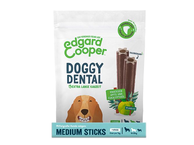 Edgard&Cooper Doggy Dental Apfel und Eukalyptus Hundesnack