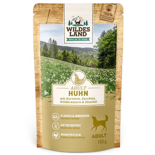 Wildes Land Hundenassfutter 150g