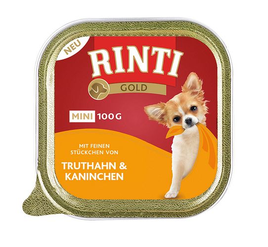 RINTI Gold Mini 100g Schale Hundenassfutter