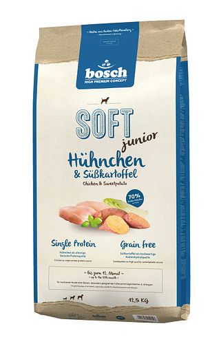 bosch SOFT junior Hühnchen & Süßkartoffel Hundetrockenfutter