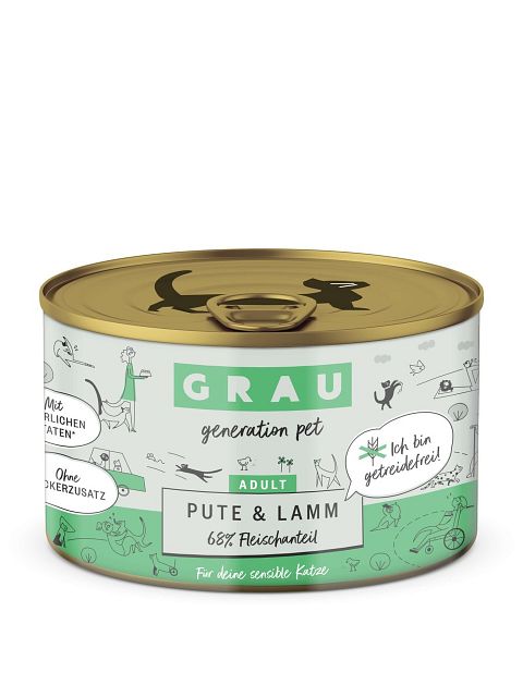 grau Katze 200 Gramm KatzennassfutterVorschaubild