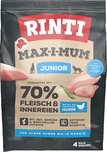 RINTI Max-I-Mum Junior Huhn Hundetrockenfutter