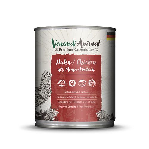 Venandi Animal Monoprotein 800g Katzennassfutter
